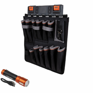 Klein Tools Tool Apron Storage Module for Klein Bucket Work Center with Free Flashlight